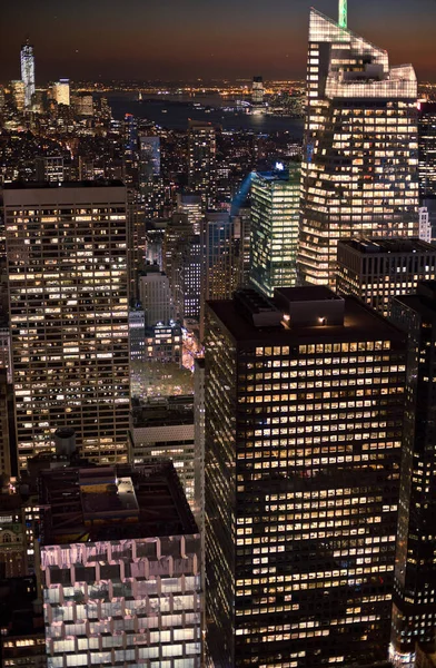 Vista Desde Rockefeller Centre Manhattan Nueva York Estados Unidos —  Fotos de Stock