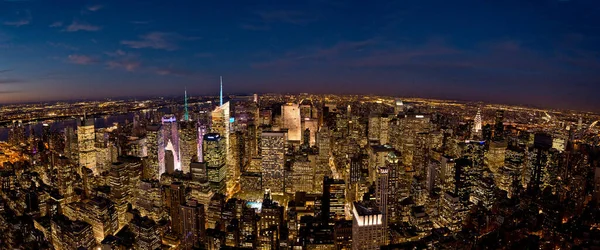 Vista Panorâmica Empire State Building Manhattan Nova Iorque Eua — Fotografia de Stock