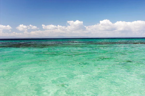 Vista Desde Yate Mar Caribe Placencia Belice — Foto de Stock