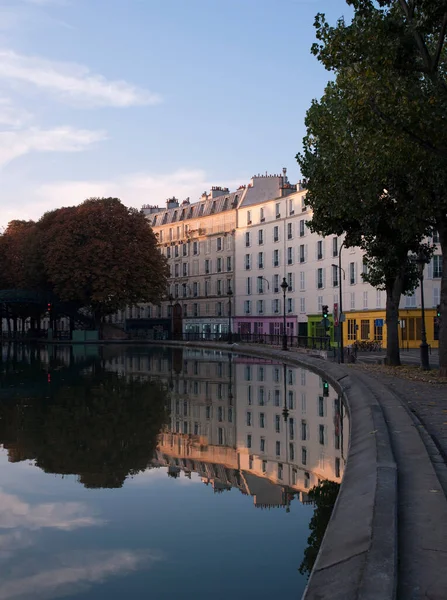 Saint Martin Kanalı Paris Fransa — Stok fotoğraf