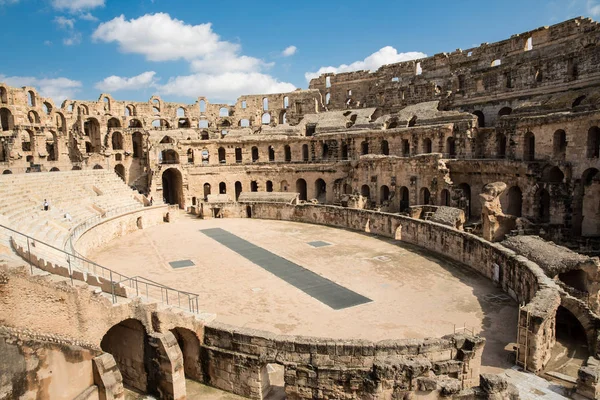 Zicht Amfitheater Jem Tunesië — Stockfoto