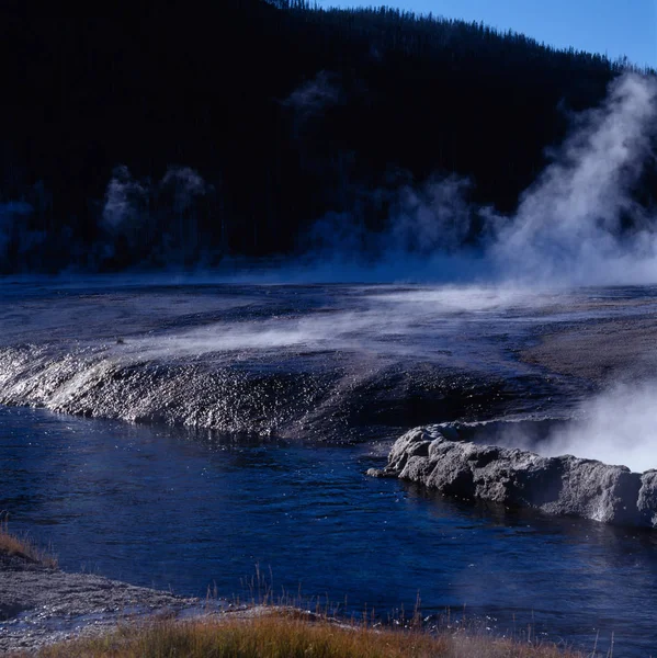 Thermische Ventilatie Yellowstone National Park Usa — Stockfoto