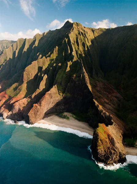 Valle Honopu Parque Nacional Costa Pali Kaua Hawai —  Fotos de Stock