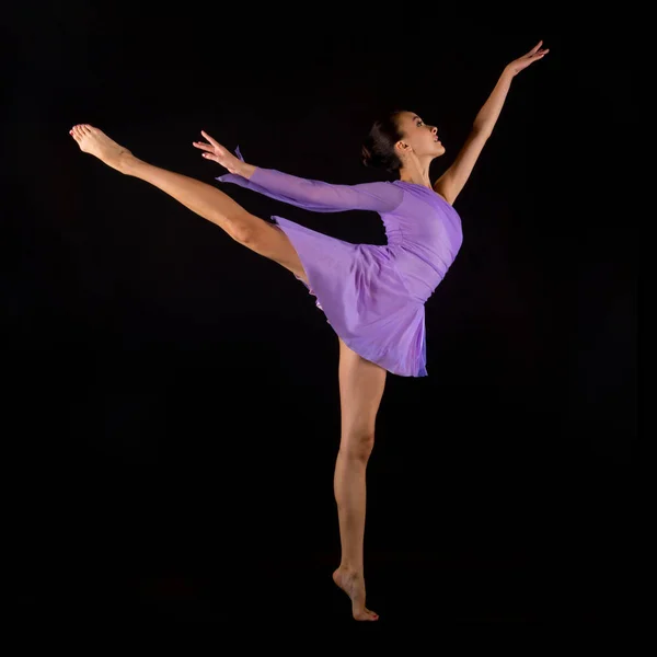 Ballerina Standing One Leg — Stock Photo, Image