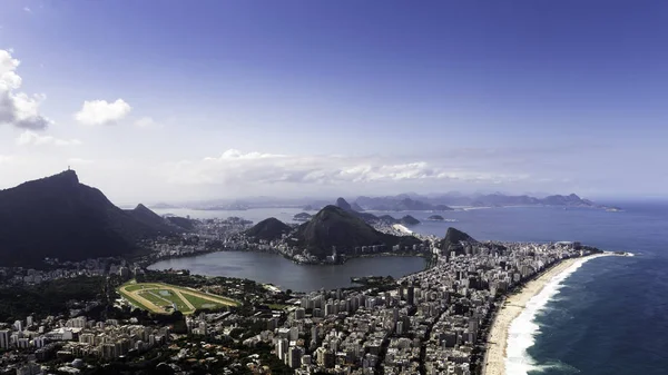 Pobřeží Ipanema Pedra Dois Irmaos Rio Janeiro Brazílie — Stock fotografie