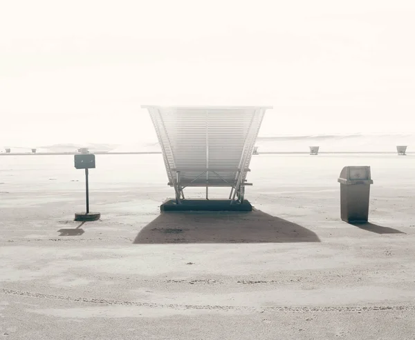 Picnic Bench Shelter White Sands National Park New Mexico Usa — Stock Photo, Image