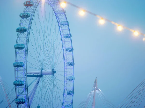 London Auge Riesenrad Blauem Himmel — Stockfoto