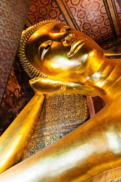 Templo Del Buda Reclinado Bangkok Tailandia — Foto de Stock