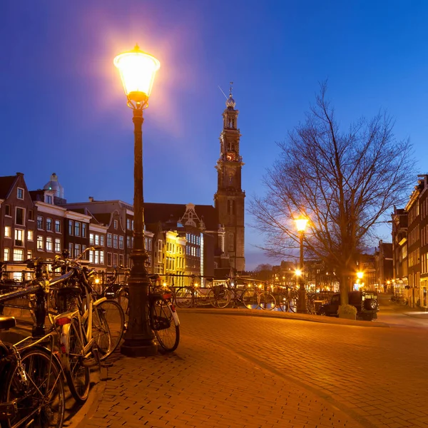 Westerkerk Kościół Zachodni Leliegracht Amsterdam Holandia — Zdjęcie stockowe