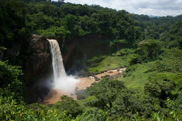 Ekom Wasserfall Der Küstenregion Von Kamerun — Stockfoto