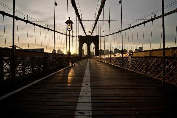 Brooklyn Bridge Nova Iorque Eua Imagem De Stock