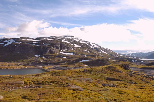 Górach Haukelifjell Między Rolkowe Vinje E134 Norwegii — Zdjęcie stockowe