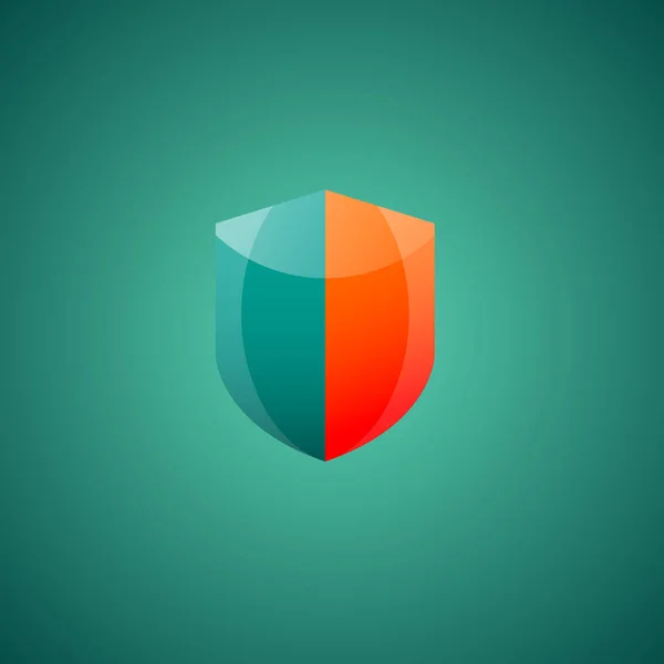 Sköld Logotyp Ikon Designmall Element — Stockfoto