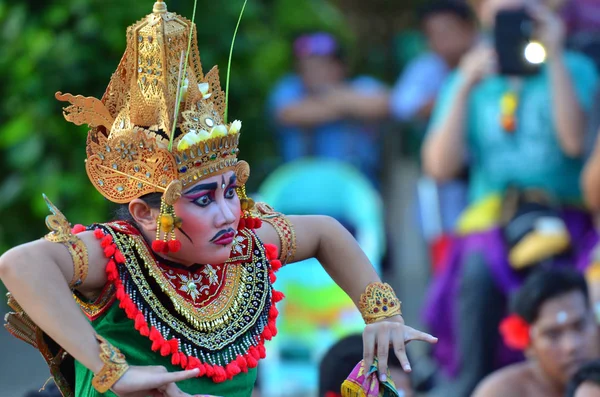 Danza Del Fuego Kecak Templo Uluwatu Bali Indonesia —  Fotos de Stock