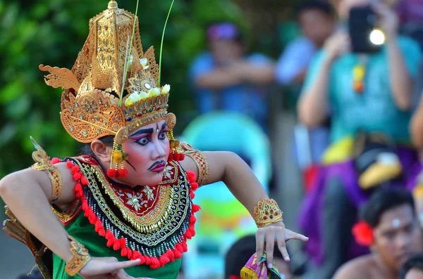 Kecak Fire Dance Templo Uluwatu Bali Indonésia — Fotografia de Stock