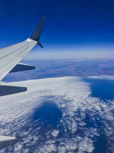 Cena Luz Dia Aérea Filmada Grande Altitude Avião Mostrando Incrível — Fotografia de Stock