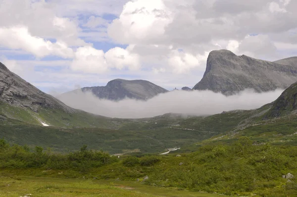 Vysoce Pokovený Poblíž Geirangeru — Stock fotografie