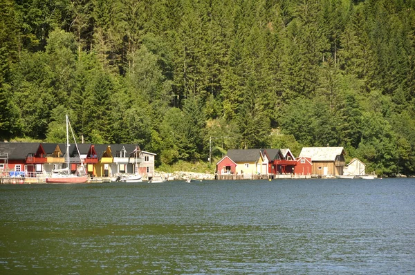 Baai Van Vik Noordrijn Vikoyri Sognefjord — Stockfoto