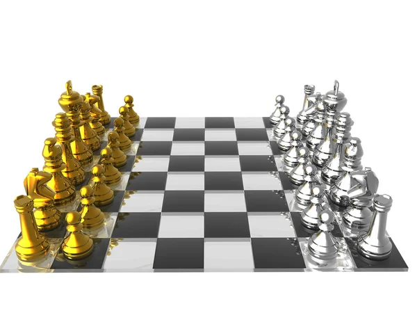 Satranç Tahtası Yarışması Oyunu — Stok fotoğraf