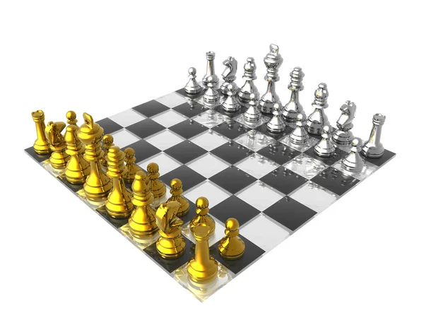 チェスボードゲーム戦略戦術 — ストック写真