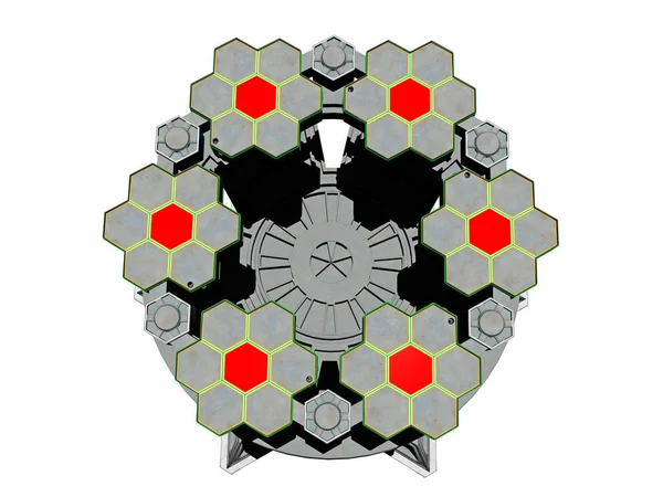 Structure Moléculaire Abstraite Atomes Biotechnologie — Photo