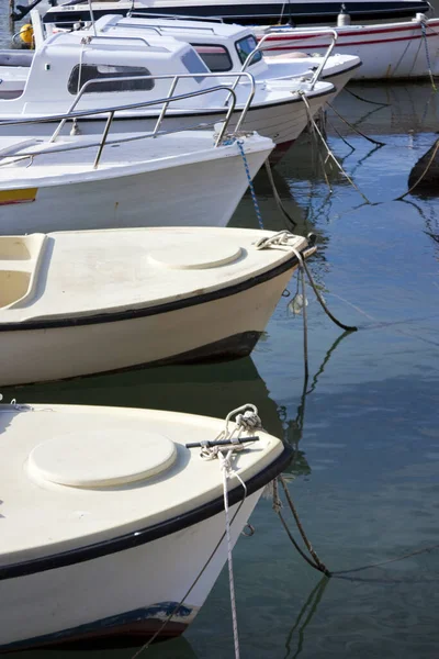 Einige Kleine Boote Die Hafen Kroatien Festgemacht Haben — Stockfoto