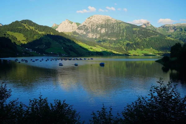 Vista Panorámica Del Hermoso Paisaje Los Alpes —  Fotos de Stock