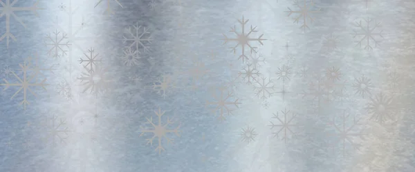 圣诞纸用星辰的冰蓝色金属质感背景 — 图库照片