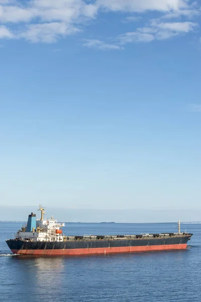 Funen Adası Açıklarında Baltık Denizi Nde Bir Tanker — Stok fotoğraf