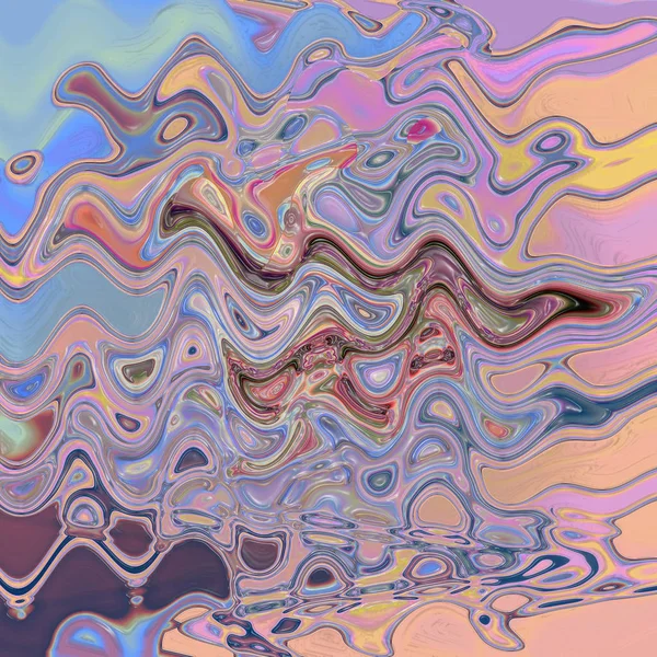 Abstracte Kleuring Achtergrond Van Pasteltinten Gradiënt Met Visuele Golf Draai — Stockfoto