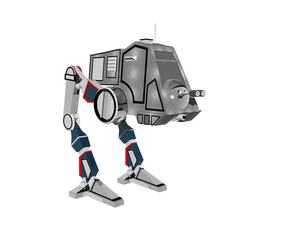 Robô Andando Máquina Automática — Fotografia de Stock