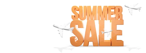 Summer Sale Travel Render — Stock Photo, Image