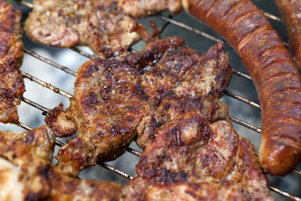 Barbecue Delicious Grilled Meat Grill — Stock Photo, Image
