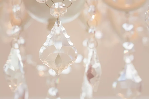 Crystal Glass Glittering Chandelier — Stock Photo, Image