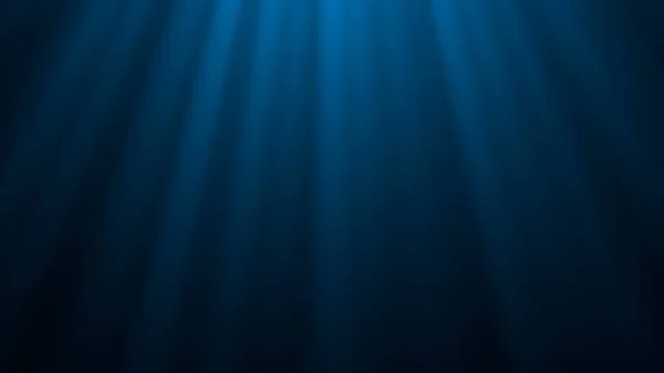 Циклическая Анимация Океанских Волн Воды Световые Лучи Сияющие Сквозь — стоковое фото
