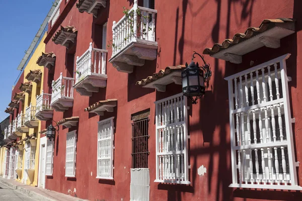 Cartagena Indias Bir Koloni Evi Cephesi — Stok fotoğraf