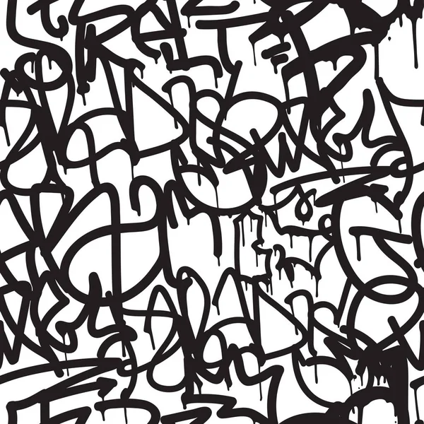 Graffiti Pozadí Bezproblémový Vzor Vektorové Značky Psaní Graffiti Ruční  Styl Stock Vector od © YAYImages 345741488