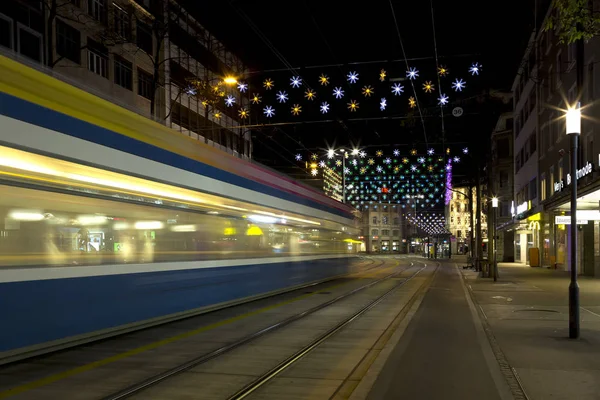 Weihnachtsbeleuchtung Stadt Zürich — Stockfoto