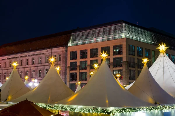 Mercado Natal Praça Gendarmenmarkt Berlim Alemanha — Fotografia de Stock