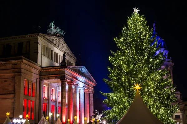 Weihnachtsmarkt Auf Dem Gendarmenmarkt Berlin Deutschland — Stockfoto