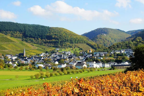 Città Del Vino Veldenz Una Valle Laterale Tra Hunsrck Moselle — Foto Stock