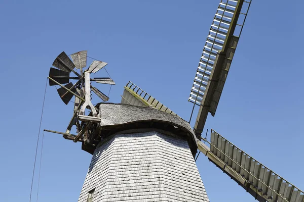 Větrný Mlýn Bierde Petershagen Německo Holandský Větrný Mlýn Součástí Westphalia — Stock fotografie