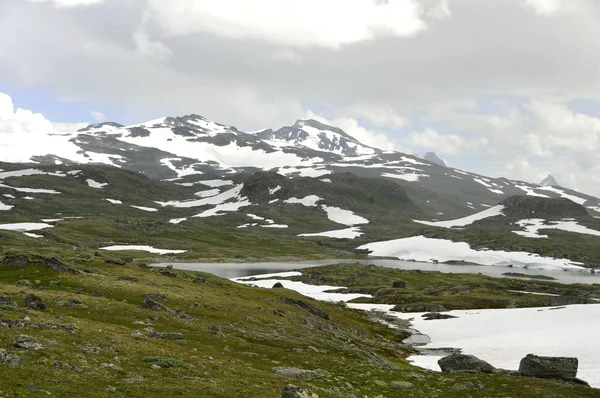 图片从Sognefjell到1440米 在Lom和Sognefjord之间 R55 — 图库照片