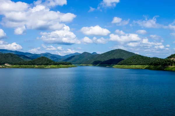 Chiangmai Tailândia Novembro 2016 Quantidade Disponível Água Foi Reservada Barragem — Fotografia de Stock