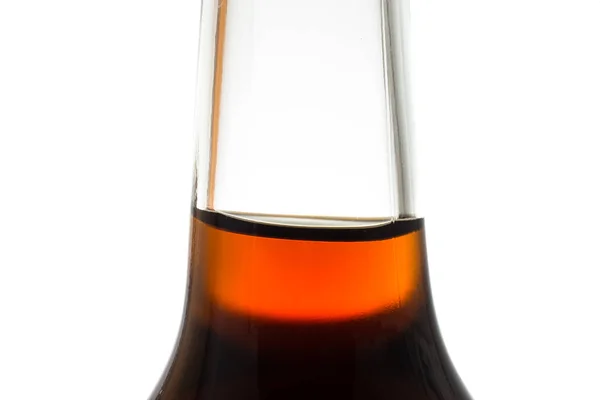Cola Refrigerante Uma Garrafa Luz Fundo — Fotografia de Stock
