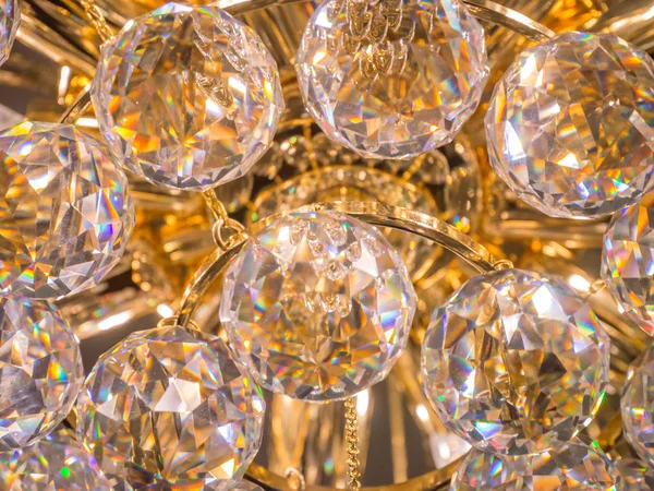 Twinkle Twinkle Crystal Chandelier Room — Stock Photo, Image