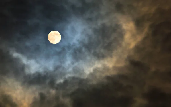 Luna Cielo Noche Lunar — Foto de Stock