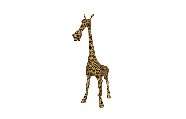 Girafa Desenho Animado Ilustração Fundo Branco — Fotografia de Stock
