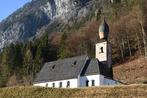 Schneizlreuth Kilise Maria Hilf Üst Bavyera Kule Kilise Kulesi Berchtesgadener — Stok fotoğraf