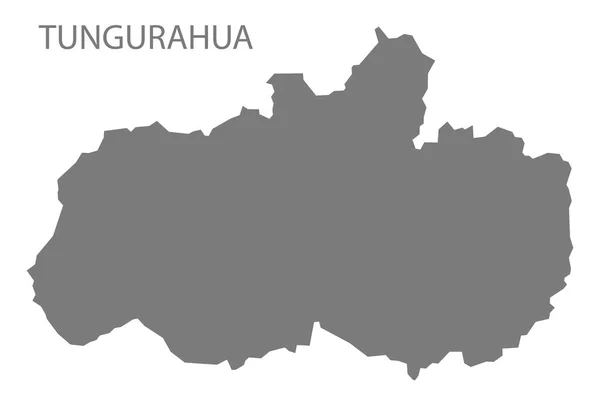 Tungurahua Ecuador Mappa Grigio — Foto Stock